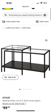 IKEA Nesting Coffee Table Set - $30