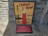 French Wine Label Ads Wall Art