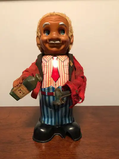 Blushing Willy Tin Litho Bartender ~ Yonezawa ~Japan-1950s-1960s, View more