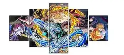 Demon Slayer Canvas 5 Panel Art, View more