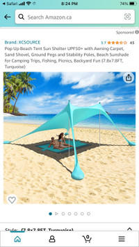 Ferstalo pop up beach tent