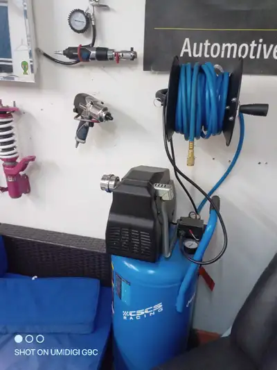 air compressor & hose, View more