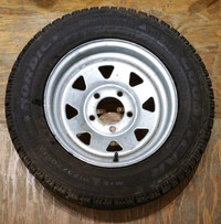 5-Bolt 13" Galvanized Trailer Rim with Goodyear Tire