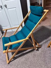 Lounge chair outside