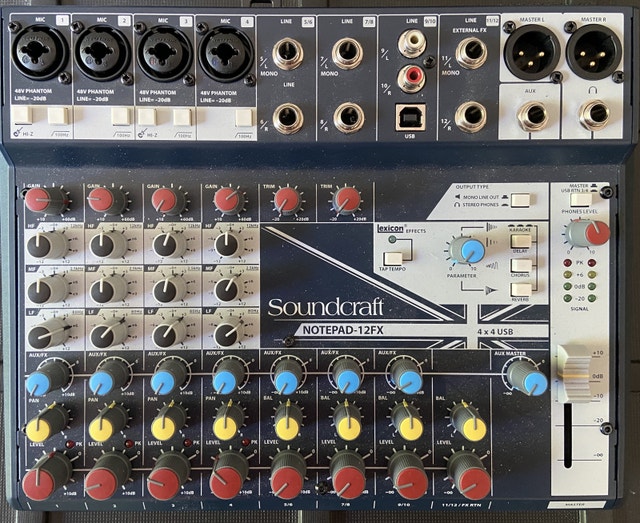 Mixer Soundcraft Notepad 12fx Pro Audio & Recording Equipment