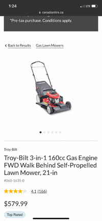 Self propelled lawnmower for sale
