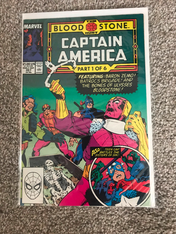 Captain America #357 in Comics & Graphic Novels in Strathcona County