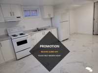 Basement Apartment for Rent in Oshawa  (PROMOTIONAL OFFER)