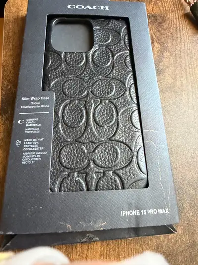 Coach Slim Wrap Case for iPhone 15 Pro Max, View more