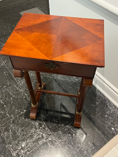 Beautiful solid wood end table, View more