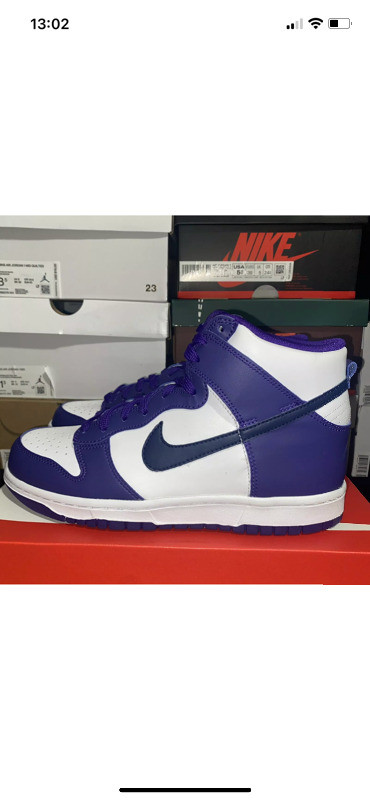 Nike dunk  high electro purple midnight navy dans Femmes - Chaussures  à Laval/Rive Nord - Image 2