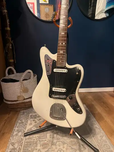 Jaguar/Jazzmaster vintage partscaster guitar. Pickups were handmade by original owner and sound fant...