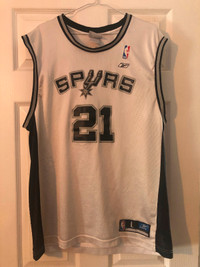 Reebok San Antonio Spurs #21 Tim Duncan Basketball Jersey Size L