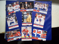 CARTE DE HOCKEY MONTREAL CANADIENS MEMORABLE MOMENTS 8 CARD SET