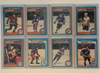 1979-80 OPC (O-Pee-Chee) "AS/Stars" hockey cards, qty 8, G+/VG+