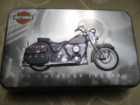 1998 Harley Davidson Double Deck Playing Cards in a Collector Me