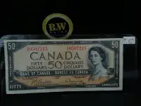 1954 Canada $50 bc-42B F+  Devil's face Banknote!!!