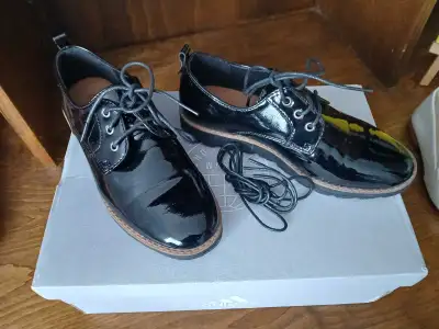 Glossy Black Dress Shoes for Girls, View more