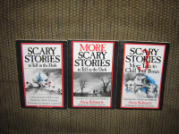 ORIGINAL SCARY STORIES TO TELL IN THE DARK TRILOGY BOOK LOT