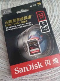 NEW 32GB 100MB/s SanDisk Memory card