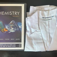Chemistry Book + Lab Coat