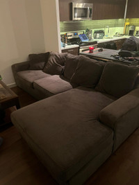 Couch with Chaise - Good Condition