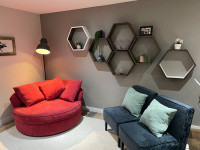 Hexagon  wall shelves