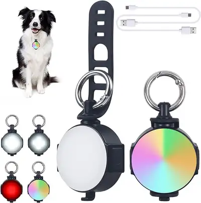 RECHARGEABLE WATERPROOF DOG COLLAR LIGHT, View more