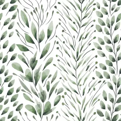 Safiyya Dark Green Leaf Peel & Stick Wallpaper Removable, View more