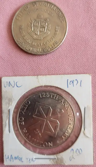 Hamilton and St.Catharines Centennial Coins, View more