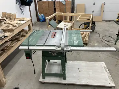 General International 10” table saw, View more