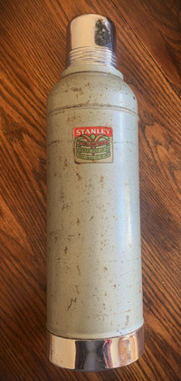 Vintage Stanley Steel Thermos with Cork Stopper - Model N945,