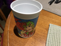Plastic muppet cup