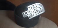 The North Face Silver Buckle And Black Leather Belt   Rare