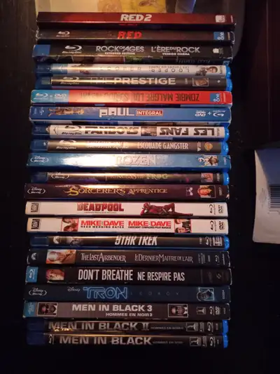 21 Blu-rays _ 30$, View more