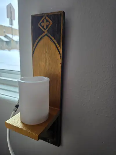 4 gold painted wall sconce candle holder, View more
