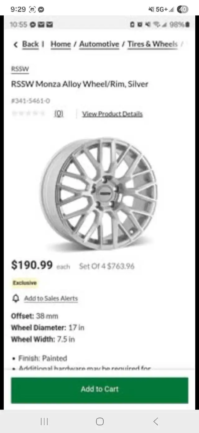 RSSW Aluminum rims in Tires & Rims in Belleville - Image 4