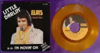 Elvis Presley-Little Darlin' 45 Gold Vinyl