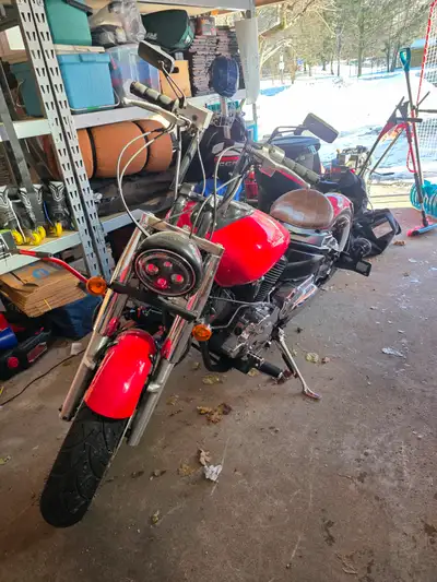 My vstar 1100 custom bobber. Its in great condition and ready to ride. Always garage stored and well...