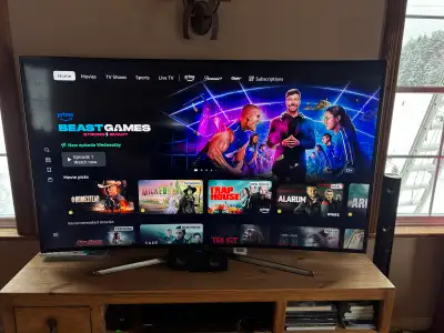 Samsung smart TV curved screen, View more