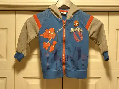 Spider-Man zip up hoodie, great shape, size 3, $10, View more