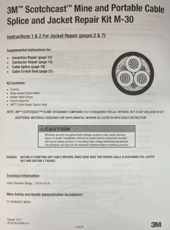 (NEW) 3M Scotchcast M-Series Cable Repair Kit M-20 in Other in City of Toronto - Image 4
