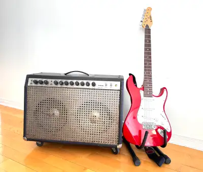  Vintage Tube Amp + Lotus Electric Guitar – , View more