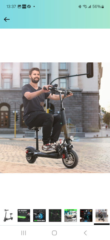Scooter electric for adults with seat, foldable in Other in Tricities/Pitt/Maple
