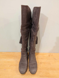Neo Sens Women's Brown Suede Knee High Boots, Size 38 (8 US)