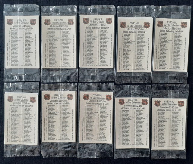 Lot de 10 paquets scellés de cartes de hockey Esso 1988-89 NHL dans Art et objets de collection  à Laval/Rive Nord - Image 2