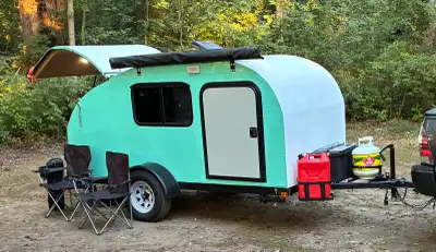 **High headroom** Custom built teardrop trailer 2022. Many more pictures available on request includ...