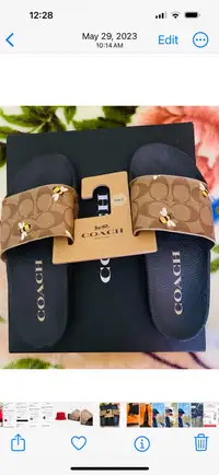 Genuine COACH Slippers  Size 7
