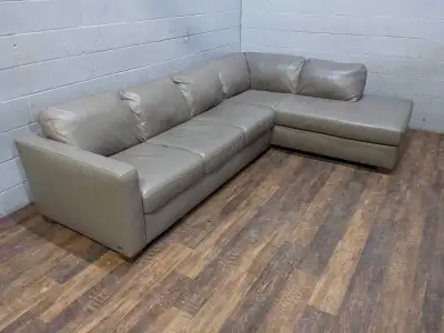 Natuzzi leather sectional. FREE DELIVERY, View more