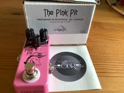 Johnny Rock Pink Pit Delay Pedal, View more